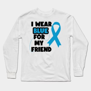 I Wear Blue For Diabetes Awareness Long Sleeve T-Shirt